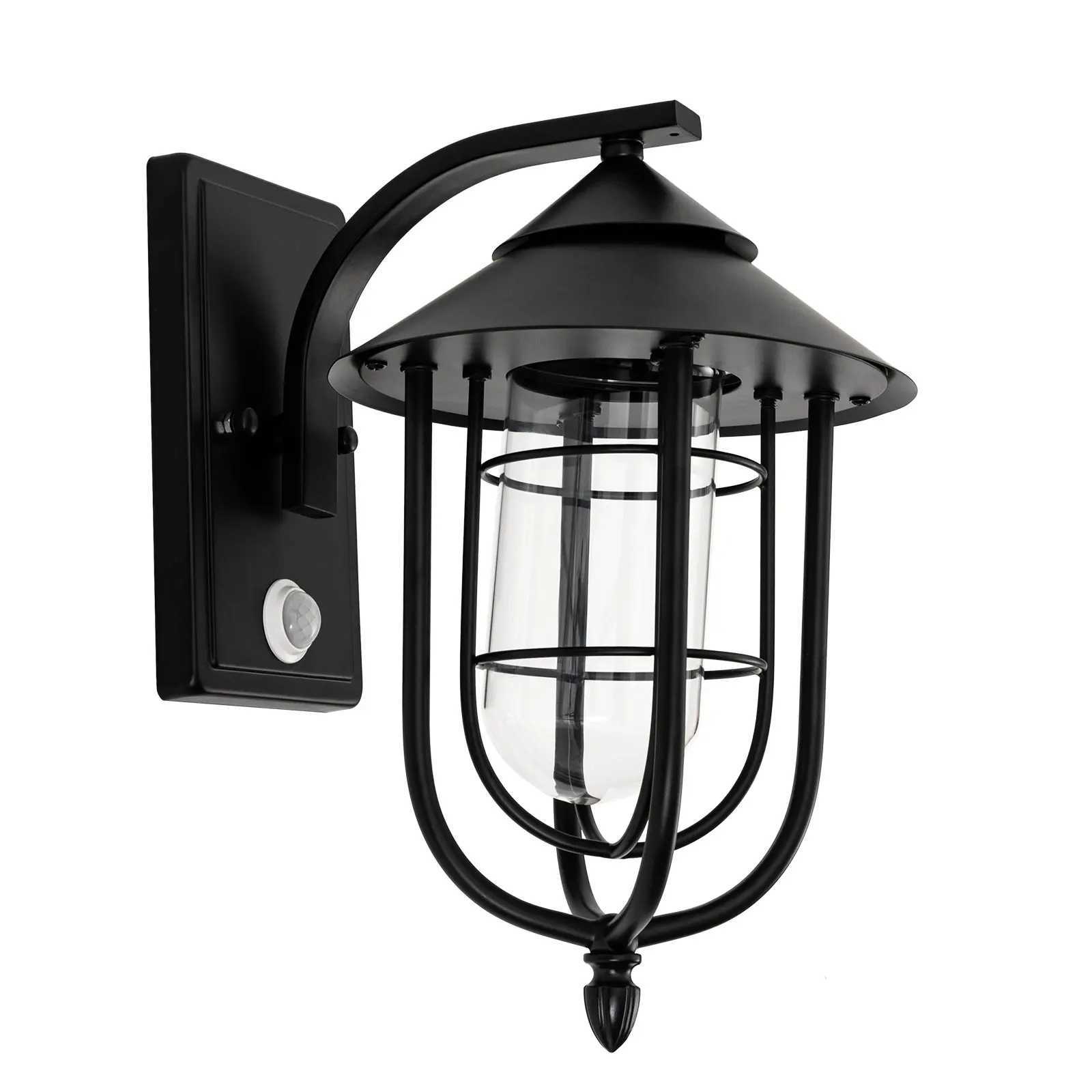 Outdoor Birdcage-shaped Sensor Wall Light LED Wall Sconce IP65 Waterproof Heatproof Save Electricity W/E26 Lamp Socket XJ250624