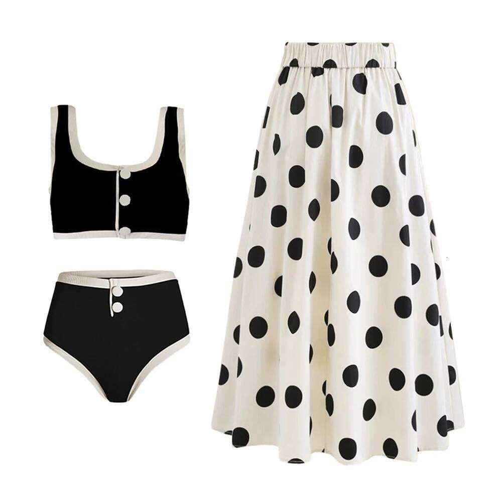 Two Piece Women's Bikinis Set 2024 Push Up Patchwork Slim High Waist Sexy Print Retro Swimwear Female Beach Bathing Suit Femme