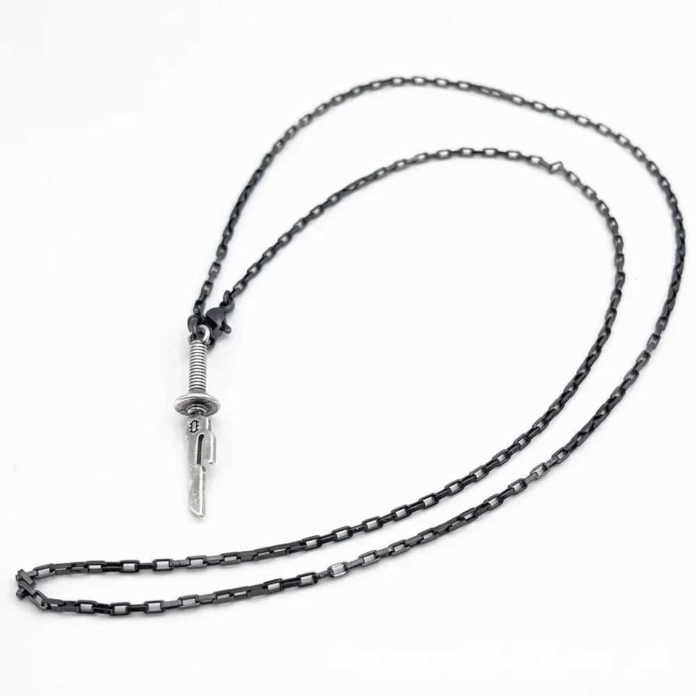 Anime Jujutsu Kaisen Fushiguro Toji Cosplay Necklace Unisex Sword Spear of Tianri Knife Pendant Choker Jewelry Accessories Gifts V250625