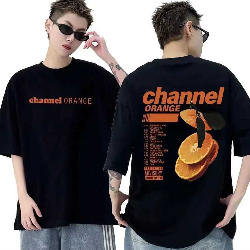Rapper Frank Retro Graphic T Shirt Mens Hip Hop Ocean Album Clothing T-Shirts Y2k Unisex Blond Fashion Oversized Cotton T-shirtXJ250625