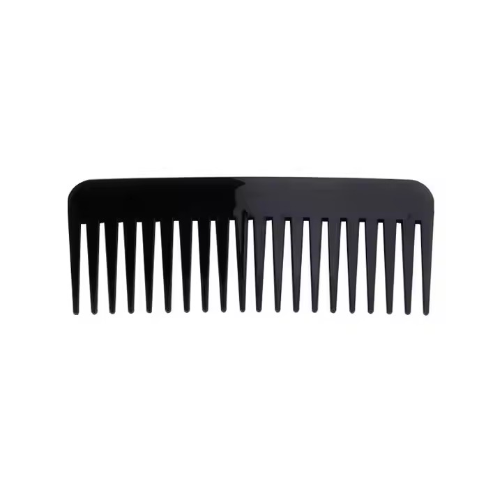 Black High Quality ABS Plastic Heat-resistant Large Wide Tooth Comb Wavy Hair Styling Hair Care Tools Salon