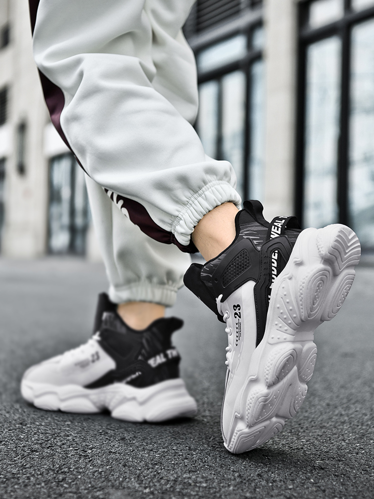 8993-Men's New Anti Slip Shock Absorbing Basketball Shoes Lightweight Plush Casual Sneakers Men's Running Shoes Warm and Comfortable Sports 