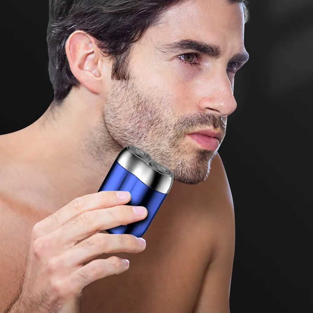 Mini Double Electric Shaver Portable Wireless Detachable Shaver with Digital Display Beard Razor Type-C Charging Travel Razor W250625