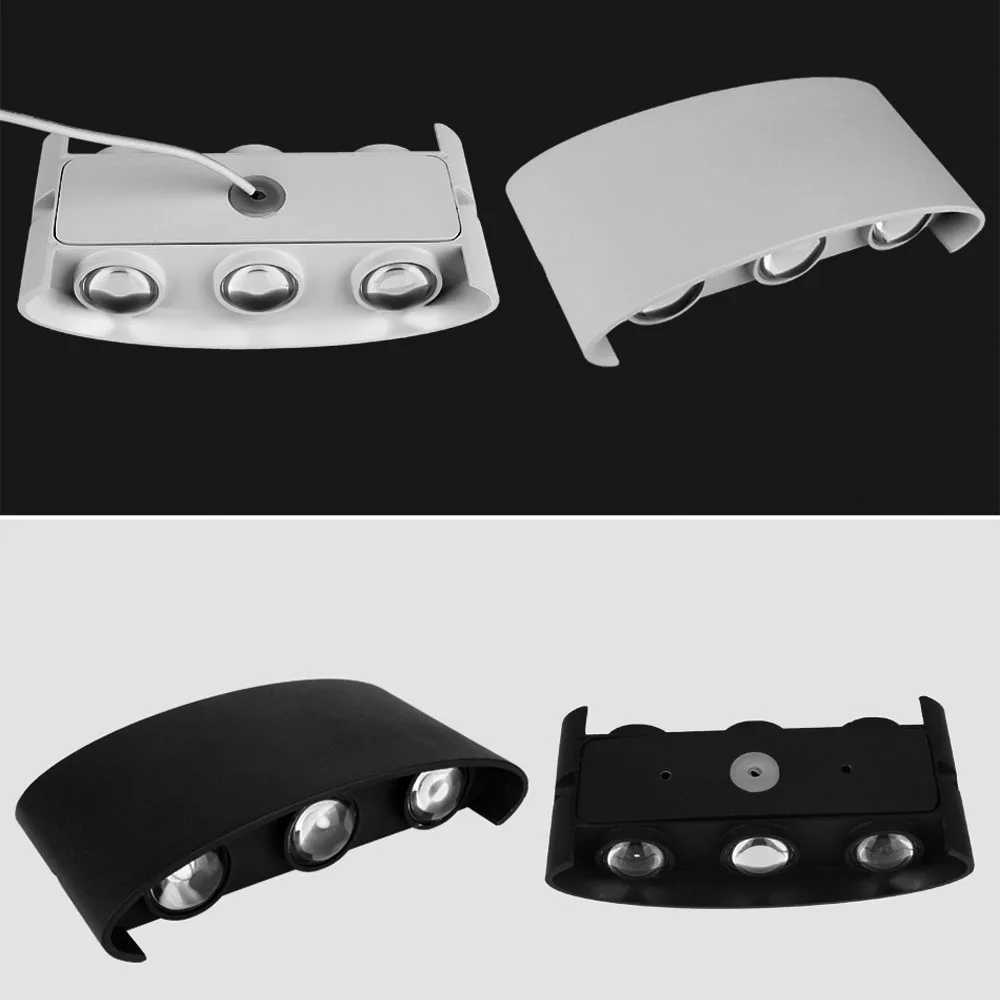 IP65 RGB LED Wall Lamp Outdoor Waterproof Garden Lighting Aluminium 2W 6W 8W 10W 12W Indoor Bedroom Living Room Stair Wall LightXJ250624