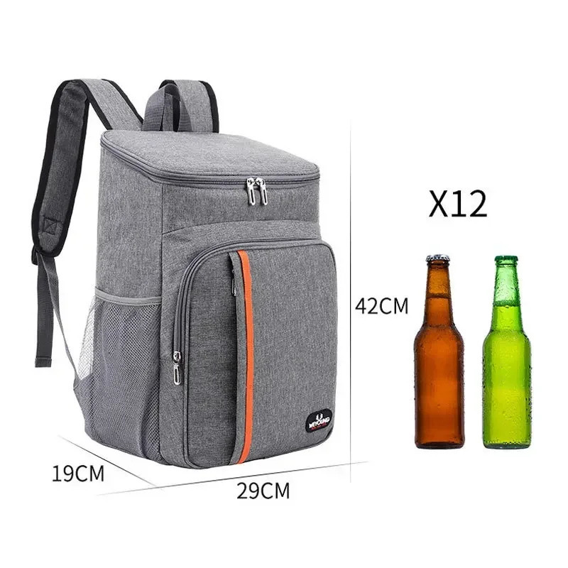 Outdoor Thermal Cooler Backpack Bags Insulated Leakproof Lunch Bag Camping Drink Refrigerator Picnic Food Fresh Keeping 250624