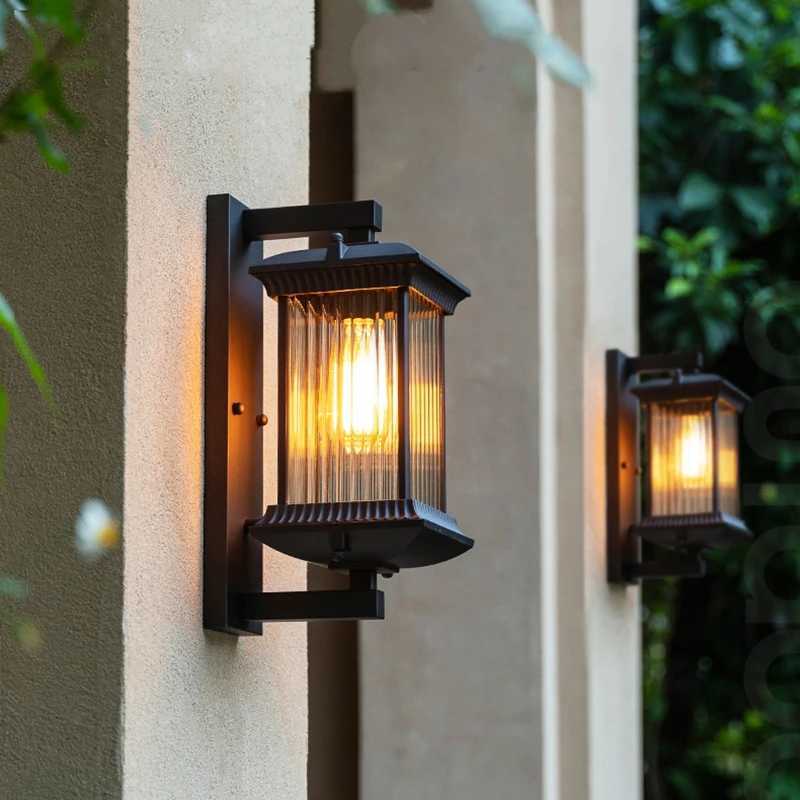 Outdoor Wall Lamp Metal Waterproof Outside Wall Lights AC90-260V Exterior Wall Lighting for Hotel Villa Big Porch Garden Gate XJ250624