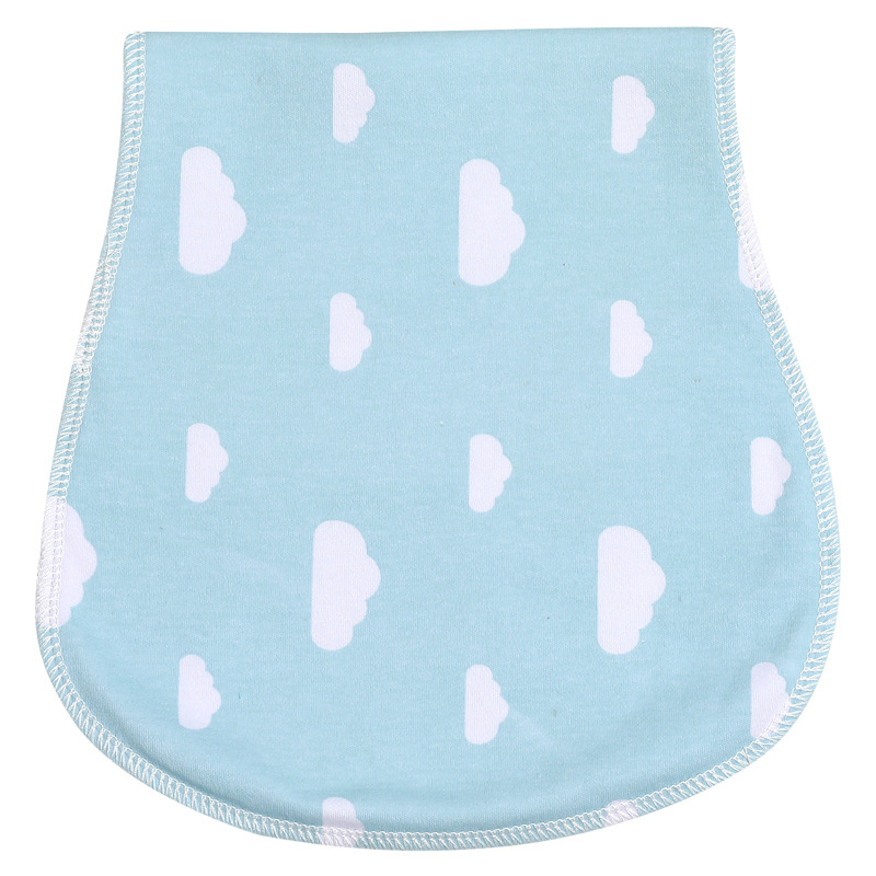 New Cute Printed Soft Design Cotton Breathable Newborn Baby Shoulder Pads Drool Towel Baby Towel