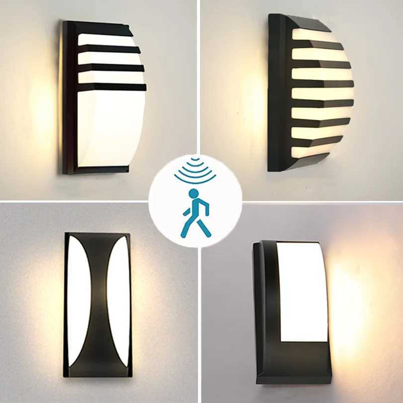 LED Outdoor Wall Light Waterproof IP66 Motion Sensor LED Outdoor Lighting Porch Lights Balcony Garden Lights Outdoor Wall Lamp XJ250624