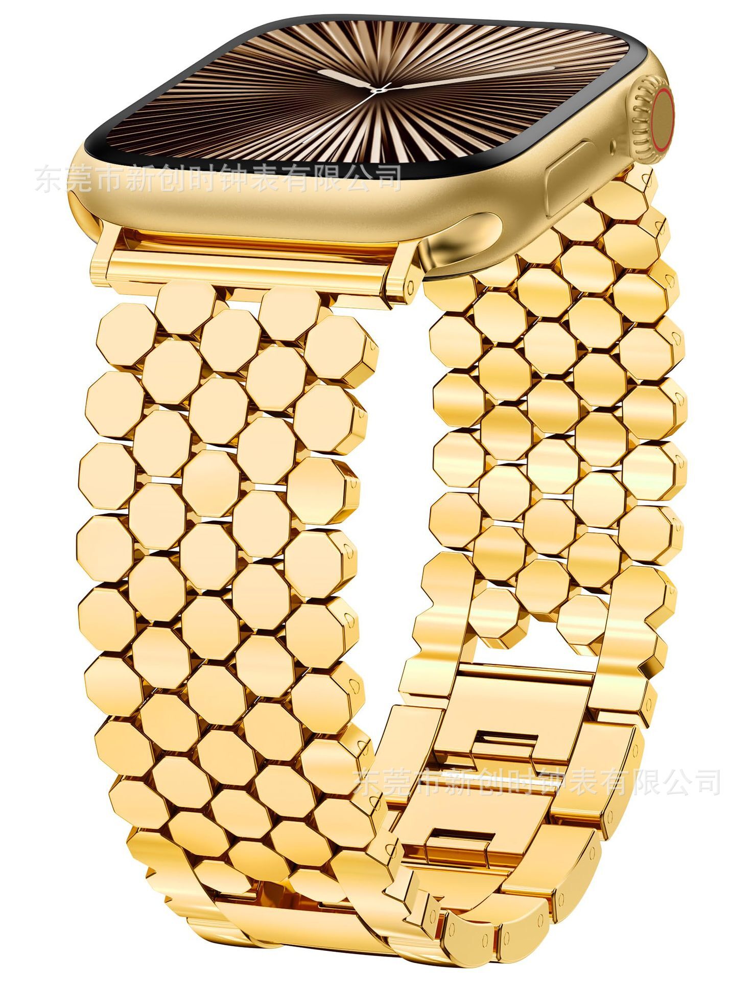 Luxury High-end Alloy Fish scale Design Watch Band for Apple Watch & HUAWEI WATCH GT 4 22mm Universal Strap