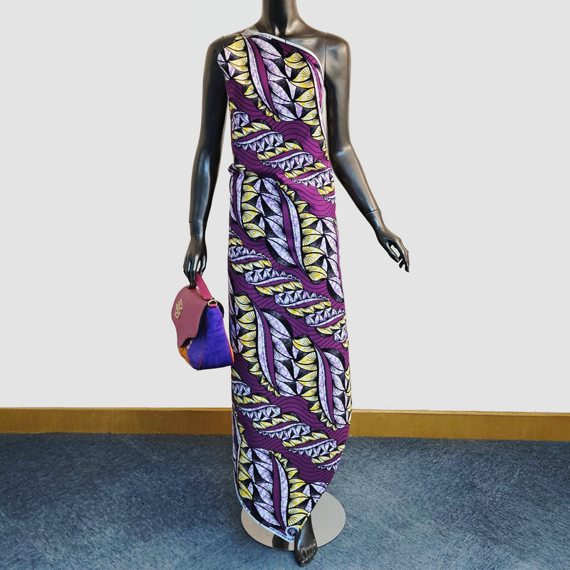 Fashionable Super Dutch Wax Hollandaise Printed Fabric, 100% Cotton Material, soft and comfortable, 6 Yards Per Piece