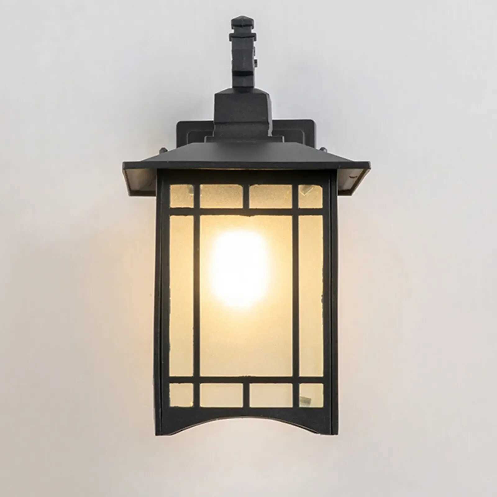 Retro Exterior Wall Light Wall Mount Shade Lantern Sconce for House Front Porch XJ250624