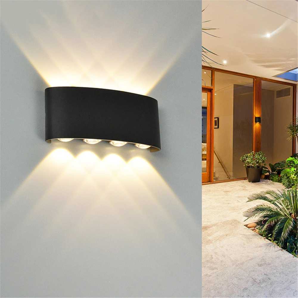 LED Outdoor Waterproof Wall Lamp Lighting Bedroom Living Room Light Aisle Corridor Outdoor Garden Lamp Aluminum LED Wall Sconce XJ250624