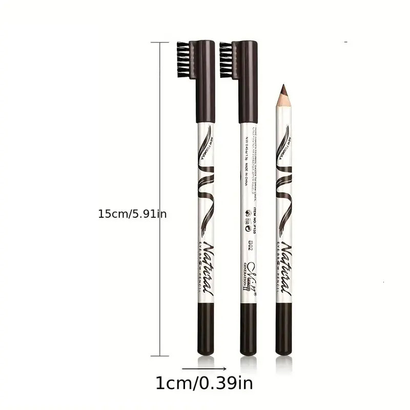 1PCS Hard core eyebrow pencil thin eyebrows with eyebrows 12 pieces five colors with distinct roots 250625