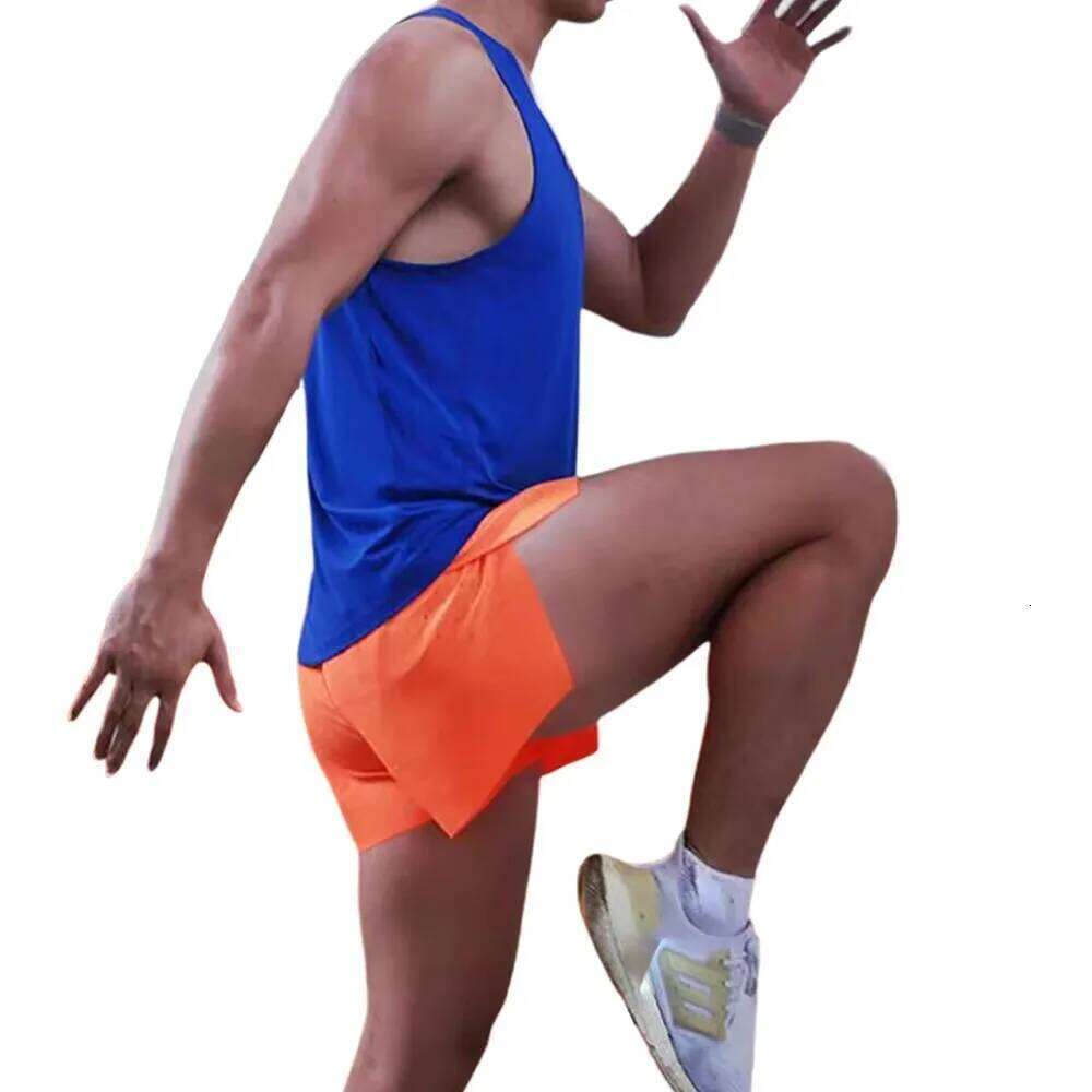 New Quick Drying Running Lightweight Solid Color GYM Short Breathable Sport Shorts Men