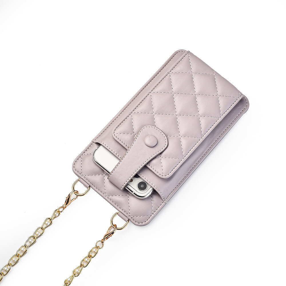 Quilted Chain Women New Versatile Shoulder Crossbody Small Bag with Multiple Card Slots for Phone wallet designer mens wallet