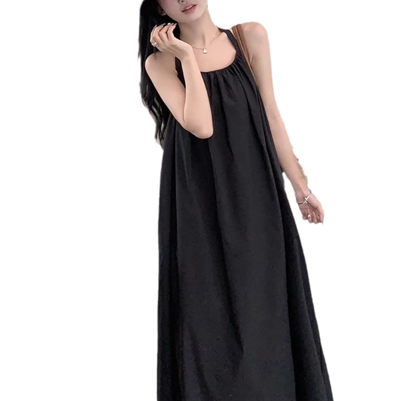 YSS1288 Temperament High-grade Sexy Backless Halter Neck Dress Fairy Seaside Holiday Long Dress