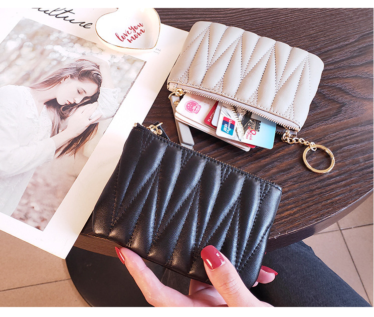 Designer Purses For Women Luxury Wallet Everyday Use Uxury Wallet Modern Canvas Faux Leather Mini Wallet Multiple Card Slots Magnetic Brown Card Holde