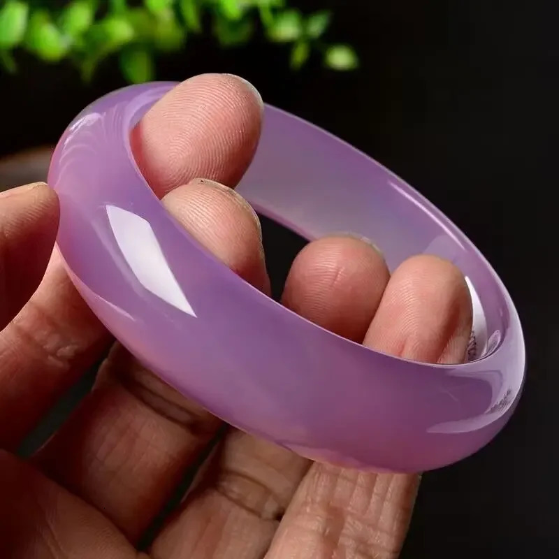 Agate Chalcedony Bracelet Ice Violet Jade Womens Purple Fashion 250624