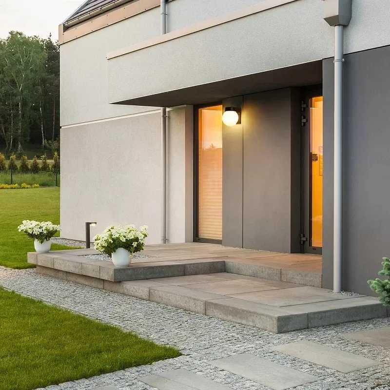 LED Outdoor Spherical Wall Lamp Waterproof IP65 No Radar Sensor Lighting Surface Mounted Porch Light Balcony Garden AC85-265V XJ250624