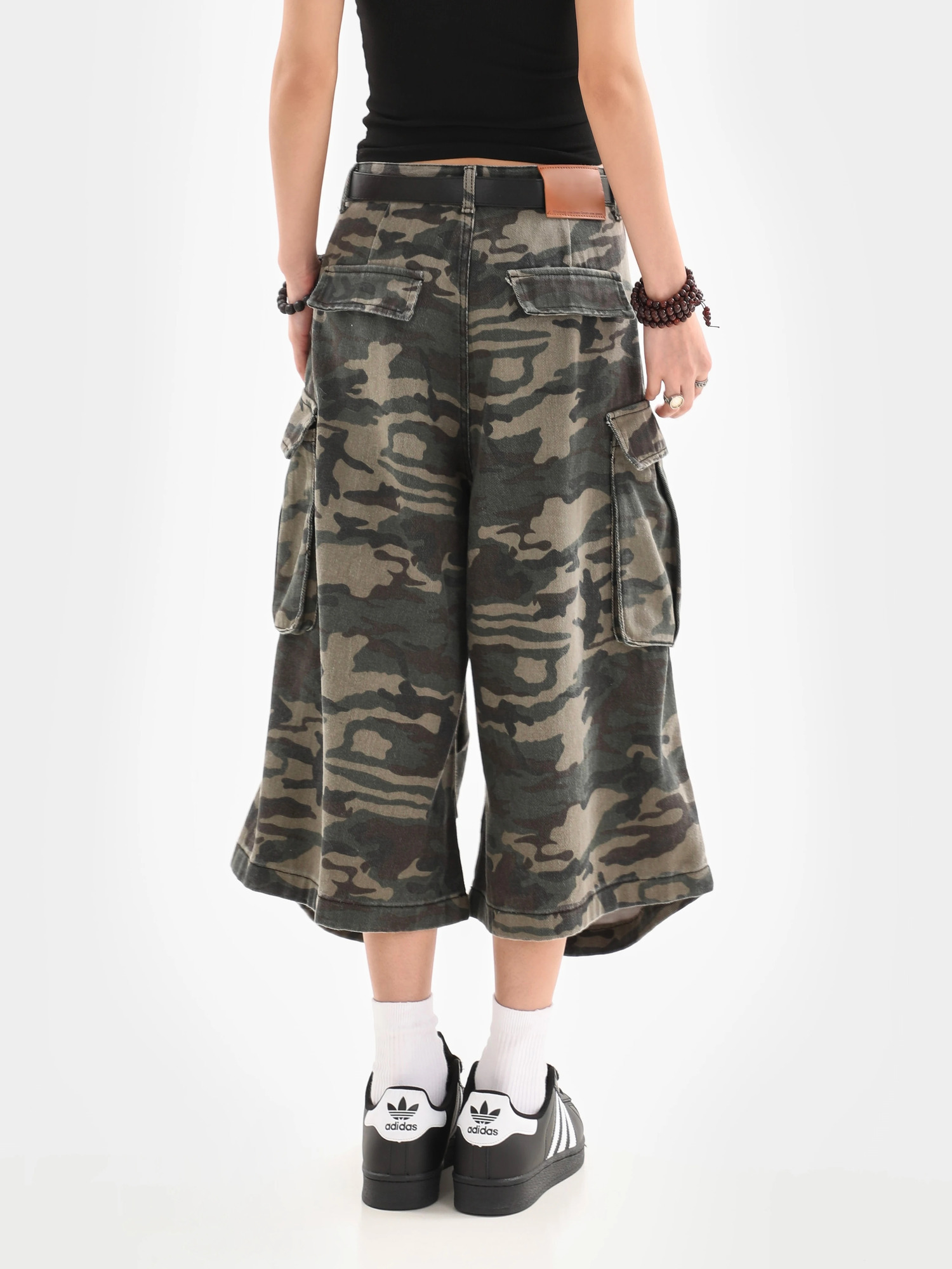 Summer Womens Camouflage Unisex Loose s Street Style Cargo Shorts Young Girl Casual Bottom Female Calflength Pants 250616