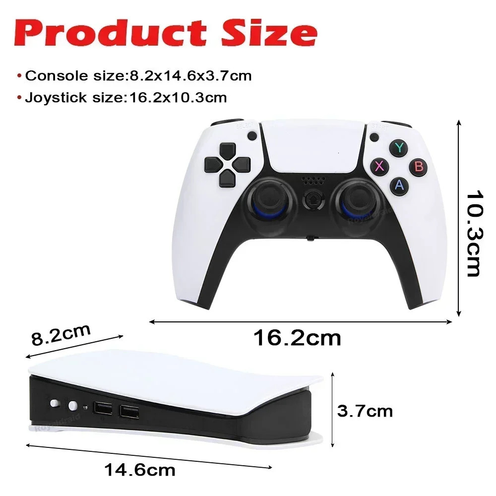 GB5 Video Game Console 256G 50000 Retro Games HDTV Box 5 with Two Gamepads 45 Emulators For PS1PSPNDSN64 Gaming Stick 250612