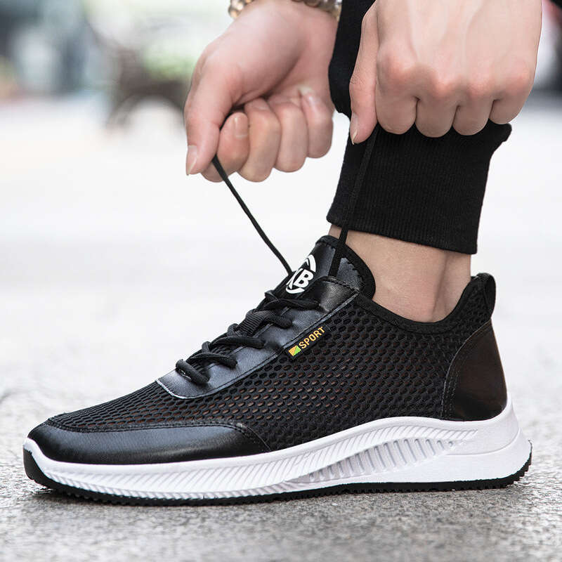 Large Men's Sports Summer Breathable Comfortable Running Thin Student Single Mesh Casual Shoes