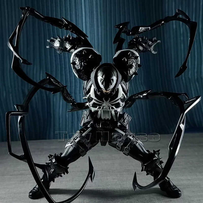 Disney In Stock Ct Toys Venom Action Figure Kaiyodo Figurine Marvel Movable Collection Eugene Thompson Ko Model Decorate Toys Kids Gift W20250625