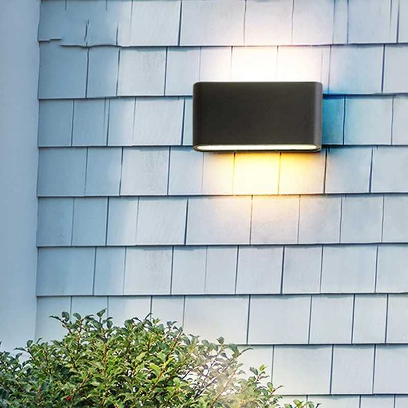 Waterproof Outdoor Wall Lamp LED Modern Lighting Fixtures Minimalist Indoor Outdoor Bedroom Balcony Porch Garden Deco Wall LightXJ250624
