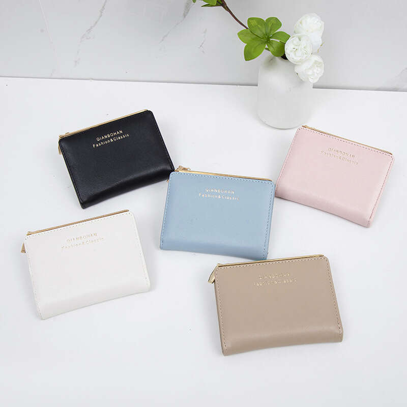 Hot Selling Wallet High-end Short PU Coin Purse Women's Card Holder Korean Style Zipper Clutch