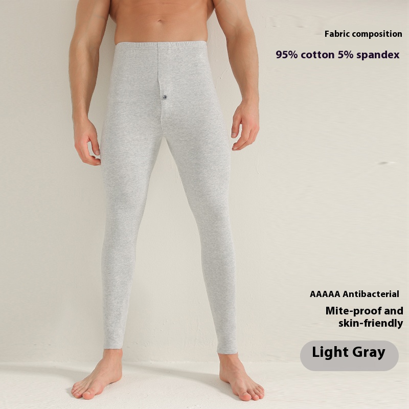 Men's cotton autumn trousers High elastic slim design Comfortable skin-friendly autumn and winter bottoms