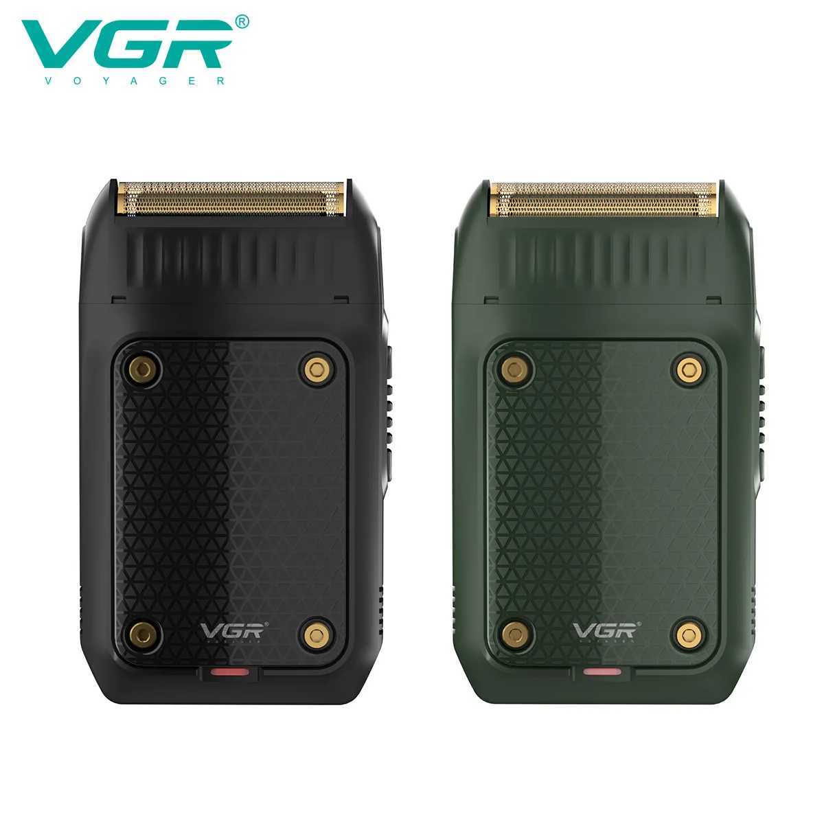 VGR Mens Beard Shaver Professional Hair Trimmer Electric Face Shaving Machine USB Charging Mini Safety Face Shaver for Men V-353 W250625