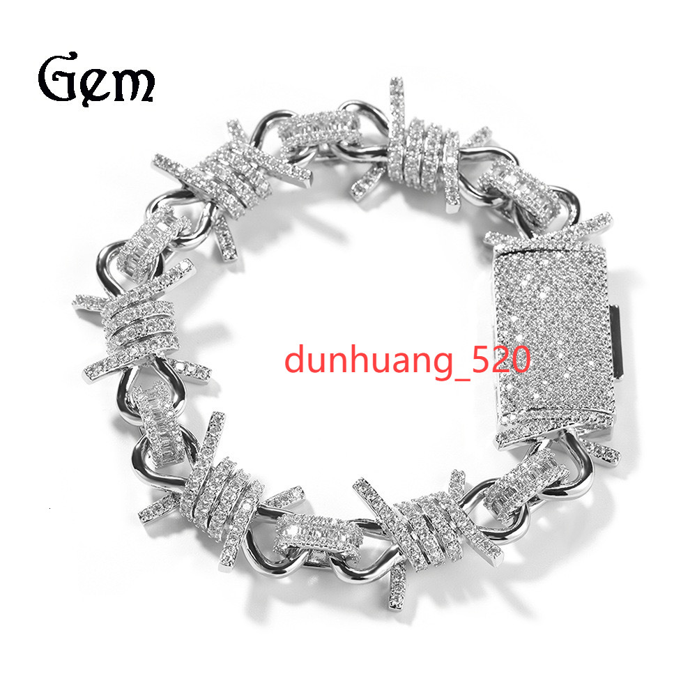 Custom Design 925 Silver Fashion Jewelry Necklace Moissanite Diamond Hip Hop Iced Out Cross Cuban Link Chain