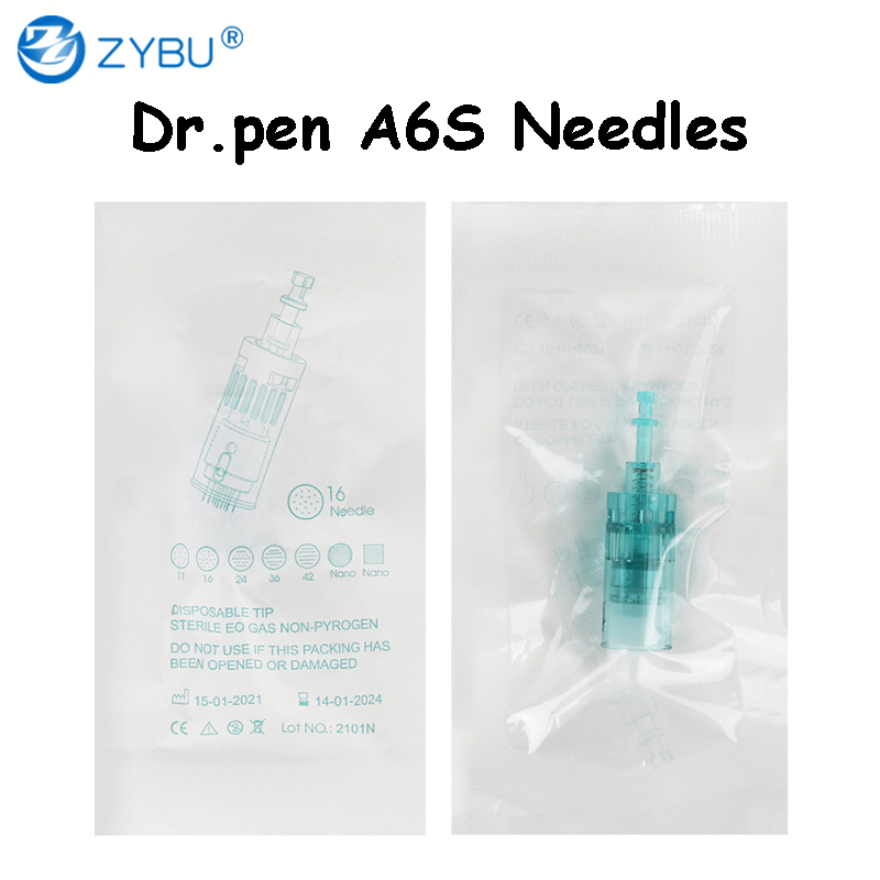 100 Pcs Bayonet Cartridge for Dr. pen A6S Derma Pen Round Nano Needle 11/16/24/36/42 pin Nano 3D 5D Pins Dermapen Replacement MTS Tips Micro Needling 