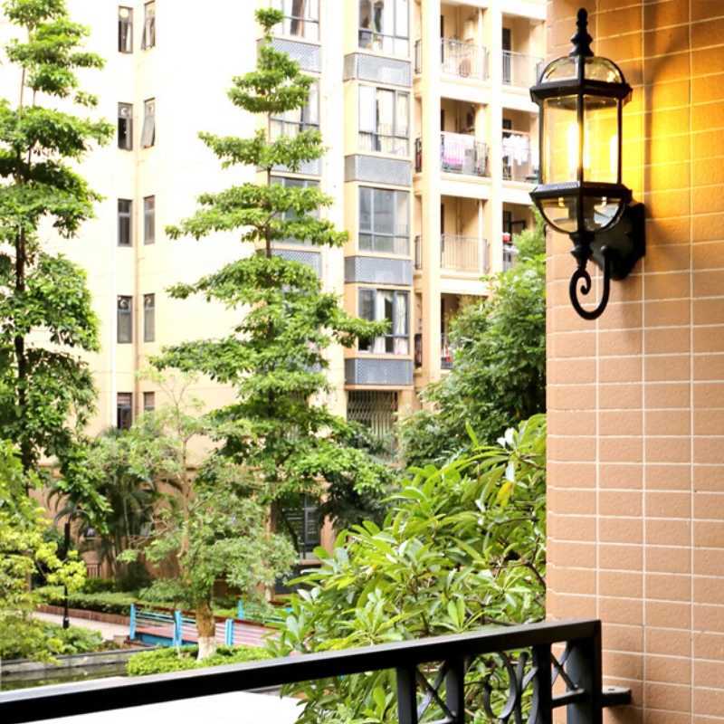 Retro Outdoor Wall Light Villa Garden Porch Wall Waterproof Lighting Courtyard Outside Facade Wall Lighting Porch Garden XJ250624