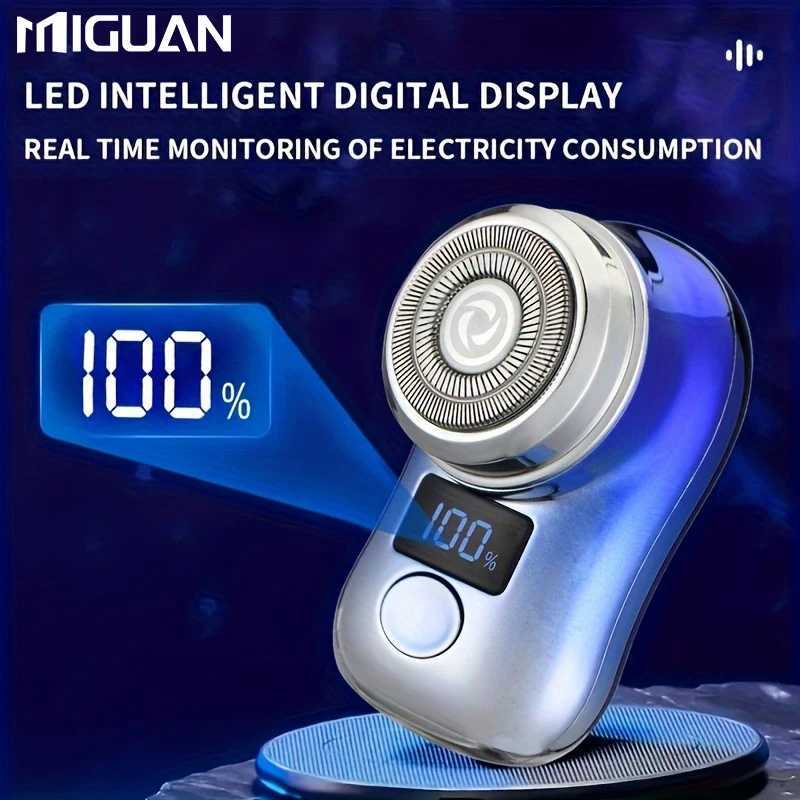 Mens elektrik tra makinesi USB arj dijital ekran fonksiyonu kompakt ve portatif i gezileri iin uygun tatil hediyesi W250625