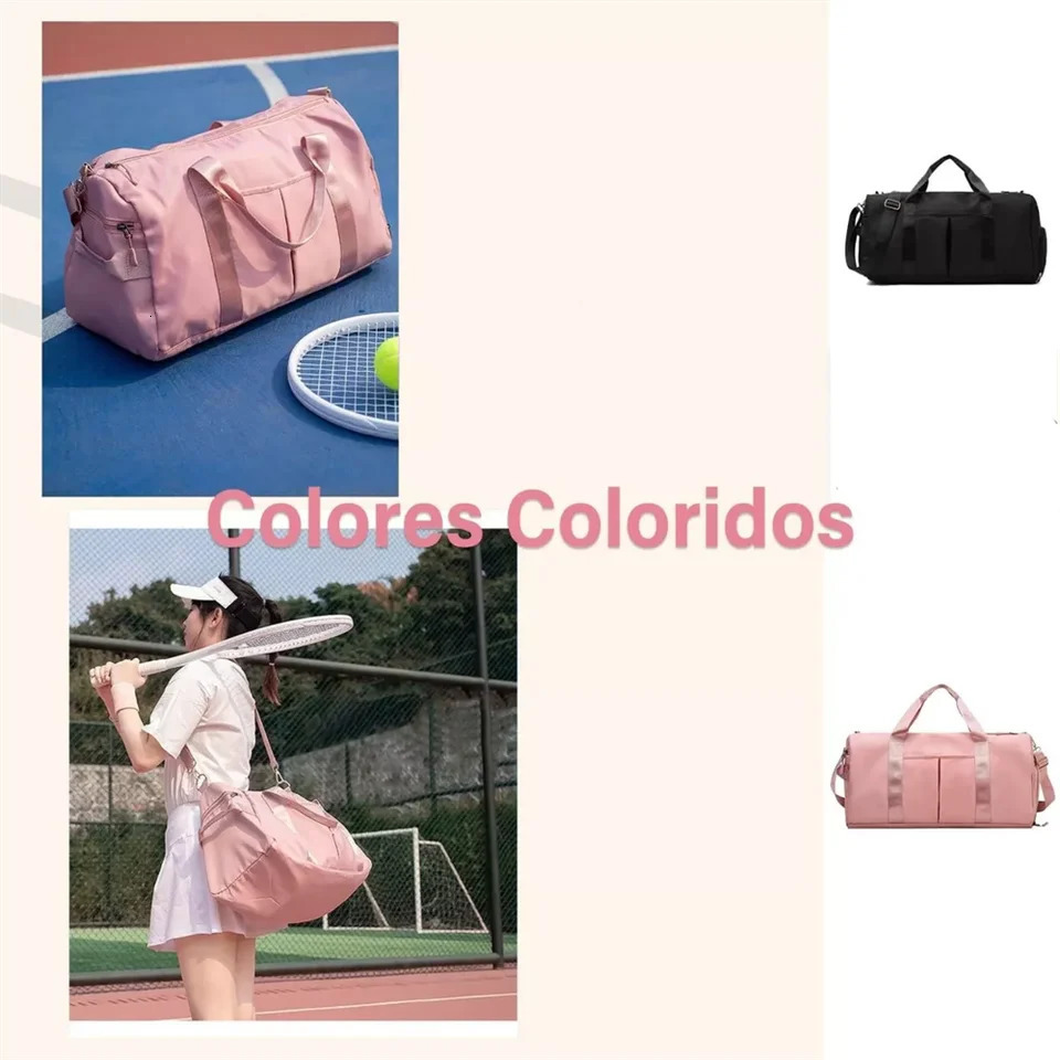 Mens gym bag with shoe compartment and wet bag womens airplane travel duffel bag sports fitness tote bag for swimming yoga 250624