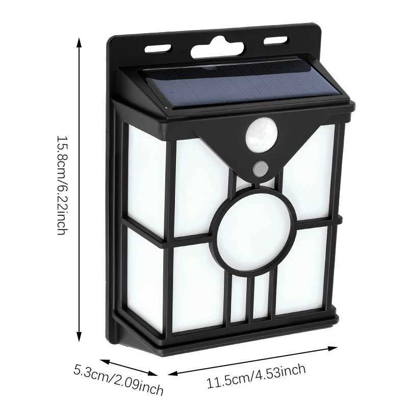 Solar Powered Sensing Waterproof Outdoor Wall Light with High Quality Panels Ideal for Villa Courtyards Home Exteriors XJ250624