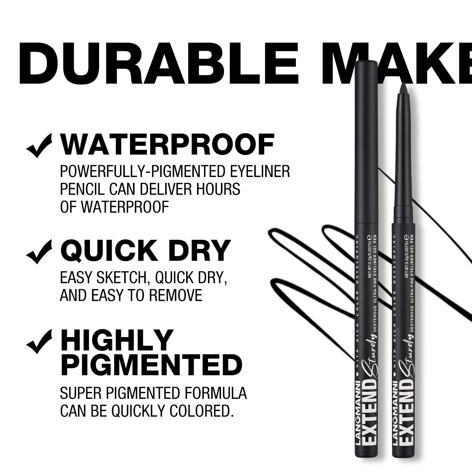 Waterproof Eyeliner Gel Pencil Matte Glitter Lying Silkworm Eye Shadow Pen Brown No Smudge Quick Drying Rotatable Eyeliner Stick 250625