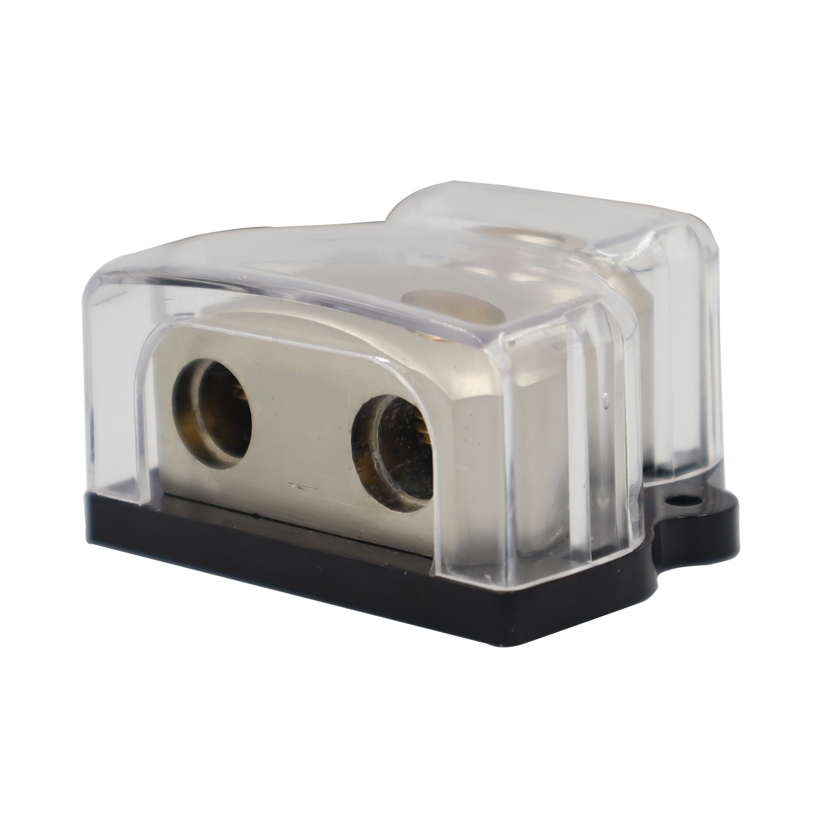 Automotive Power Distribution Block with Connector for Car Audio Mods Supports Various Wire Gauges (0AWG, 1/0, 2AWG, 4AWG)