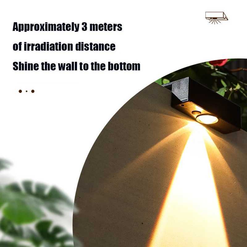 Solar Wall Lights Outdoor Square Solar Wireless Wall Mount Lights IP65 Waterproof Outdoor Wall Lamps Decorative for Garden XJ250624