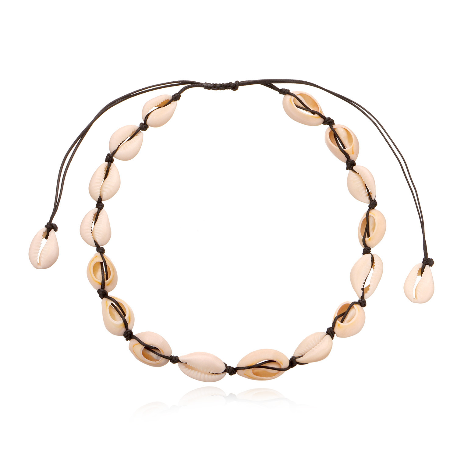 Accessories Hawaiian Style Shell for Women Fashion Handmade Knotted Necklace Jewelry for Women