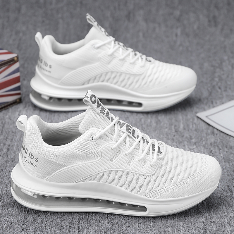 9018 - Air Cushion Shock Absorbing Running Shoes Summer Breathable and Deodorant Mesh Shoes Youth Athleisure Shoes Light and Non Slip Men's Shoes