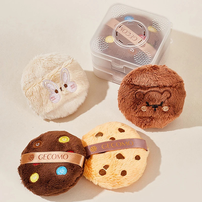 1pcs Cartoon Plush Powder Puff Mini Face Makeup Cosmetics Washable Lightweight Makeup Tool 250625