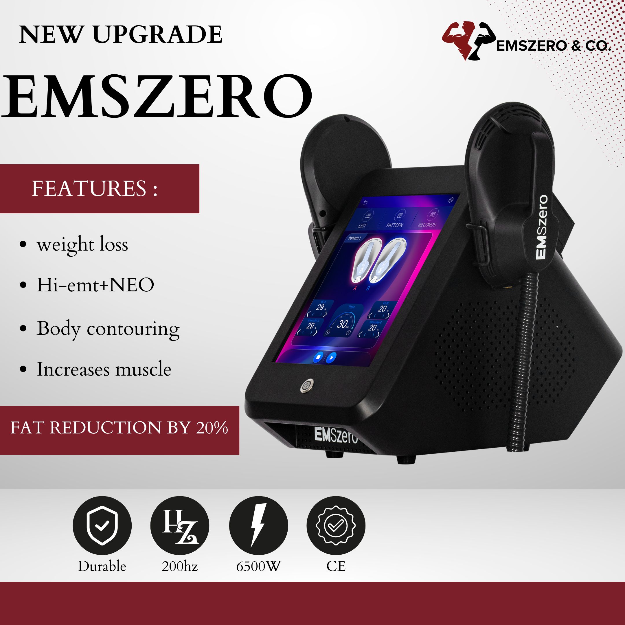 EMSZERO Muscle Stimulator Body Contouring Machine Professional Fat Loss Equipment for Spa and Aesthetic Clinics