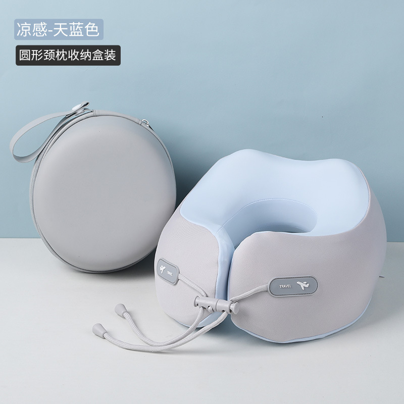 memory foam travel pillow neck support pad with washable cover used for sleeping pillows in planes trains and car 241220CJ