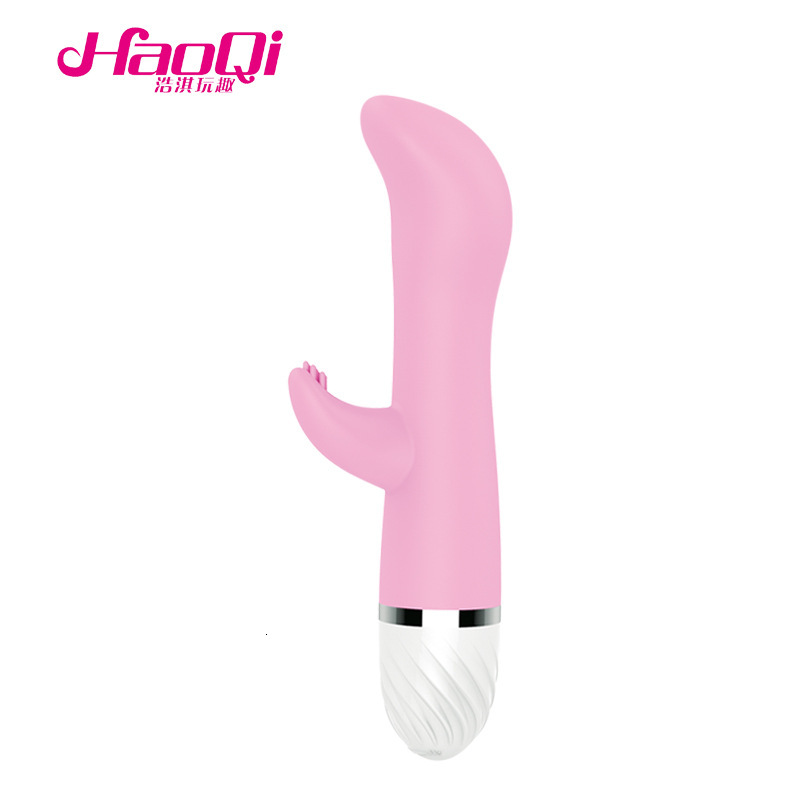 Haoqi Fun Silicone Brush Vibrator Female Masturbator AV Massager Adult Sex Toy