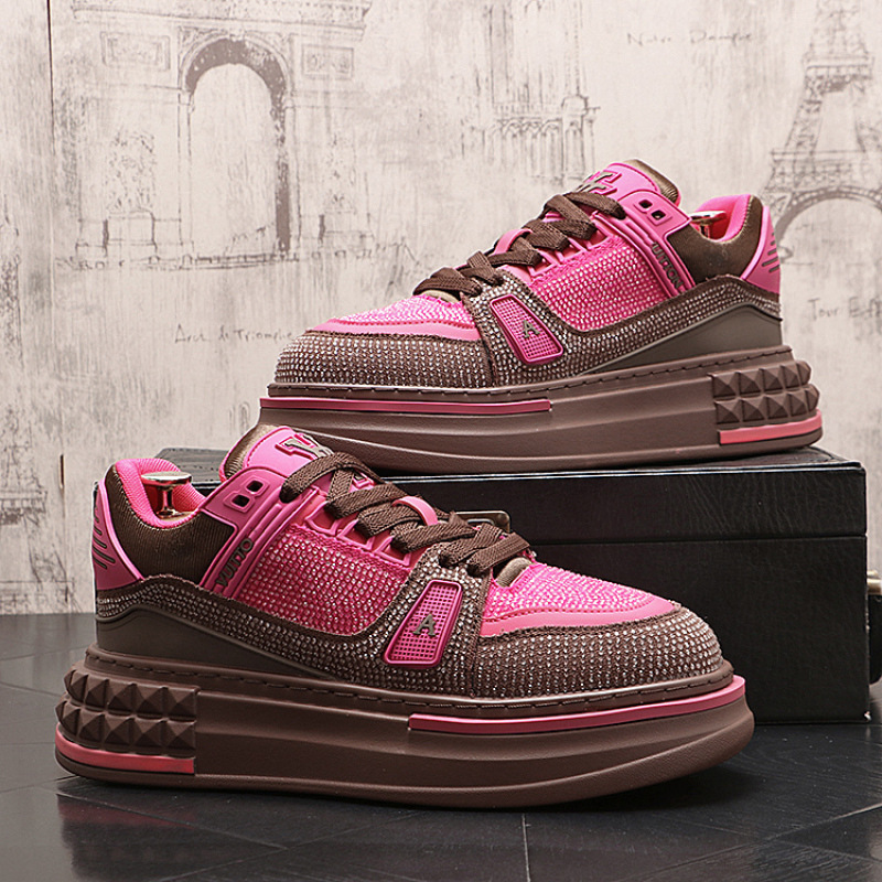 Designer Running Shoes for man Rhinestone casual shoes fashionable and personalized board shoes classic vintage Sports Shoes