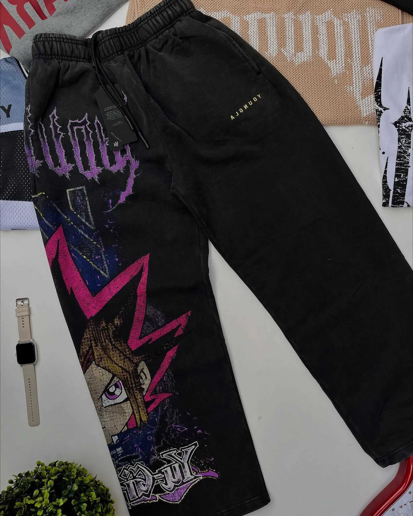 Baggy Sweatpants Men Casual Pants Gym Trousers Y2k Pants Elastic Waist American Streetwear 2000s Joggings Men Clothing X250625