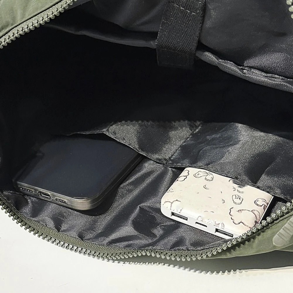 Fashion Large Capacity Nylon Crossbody Bag Harajuku Sports Men Shoulder Zipper Pouch Korean Style Computer Travel 250624