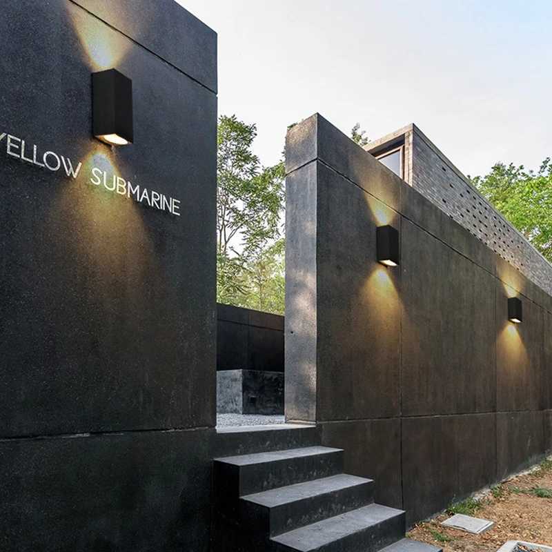 Waterproof indoor outdoor GU10 LED wall lights 3W/6W LED Aluminum Wall Lamp Garden Lights Modern wall lights Porch Light Wall XJ250624